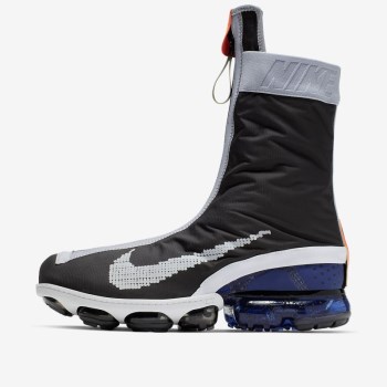 Nike Air VaporMax FlyKnit Gaiter ISPA - Férfi Utcai Cipő - Fekete/Rózsaszín/Királykék/Fekete